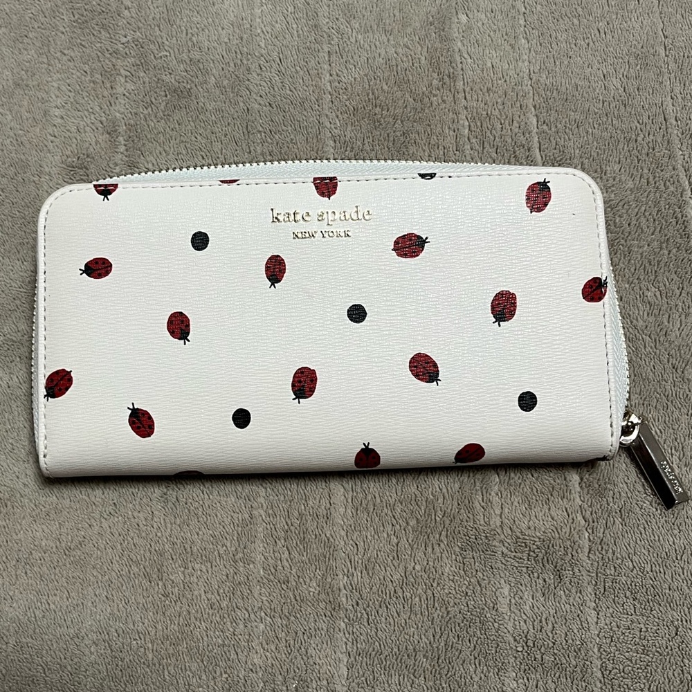 Kate Spade Continental Wallet in Lady Bug Print